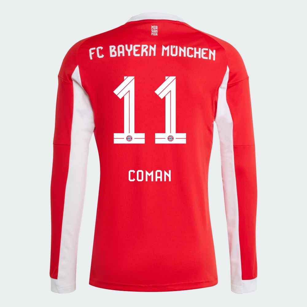25-26 Bayern Munich FC Home Coman 11 Long Sleeve Jersey