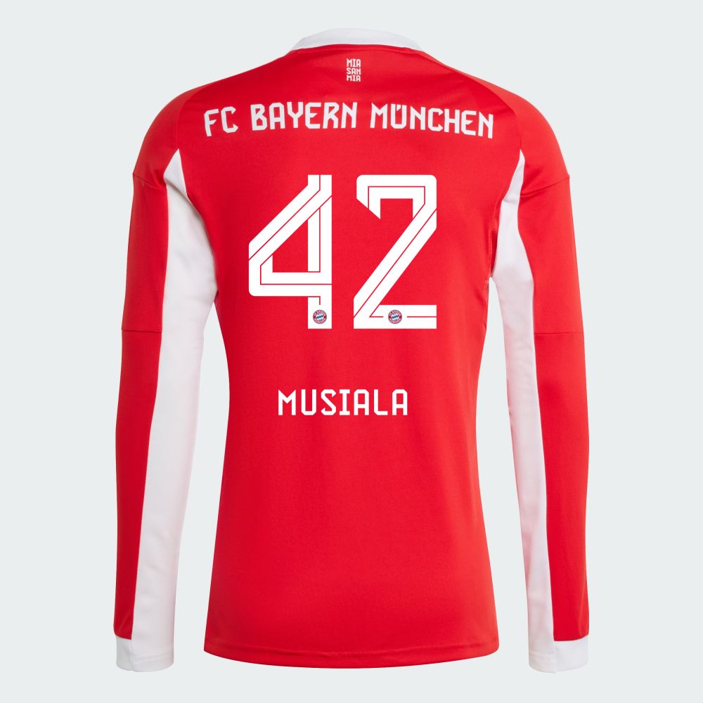 25-26 Bayern Munich FC Home Musiala 42 Long Sleeve Jersey