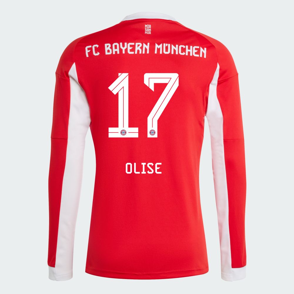 25-26 Bayern Munich FC Home Olise 17 Long Sleeve Jersey