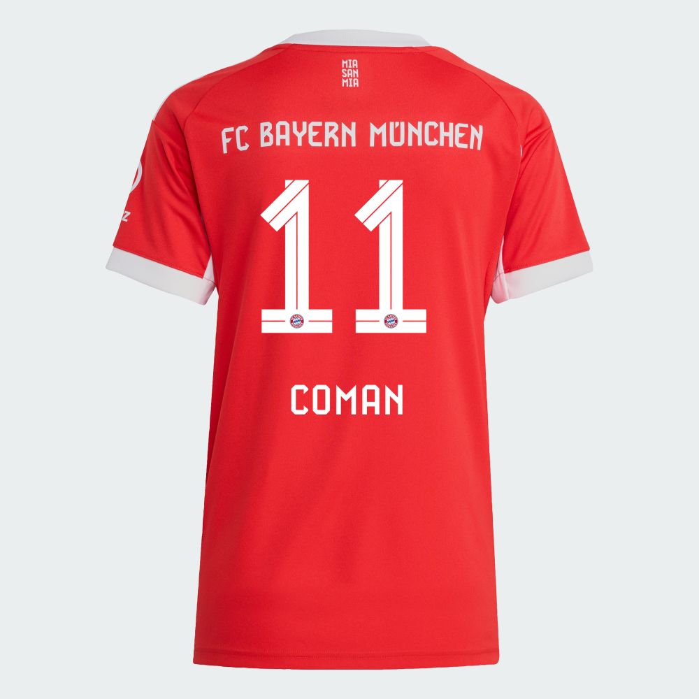 25-26 Bayern Munich FC Home Coman 11 Women Jersey