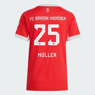 25-26 Bayern Munich FC Home Müller 25 Women Jersey