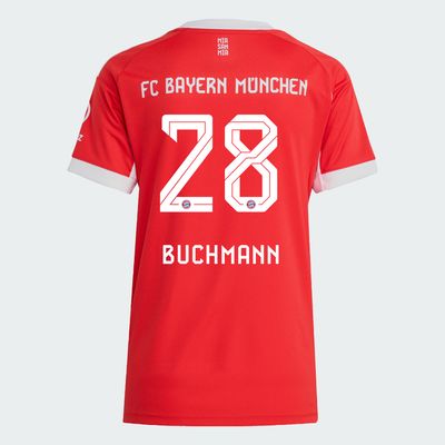 25-26 Bayern Munich FC Home Buchmann 28 Women Jersey