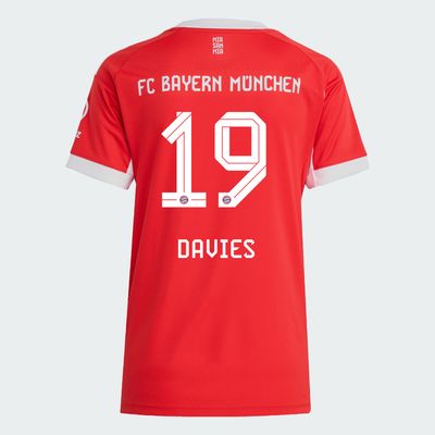 25-26 Bayern Munich FC Home Davies 19 Women Jersey