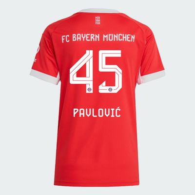 25-26 Bayern Munich FC Home Pavlović 45 Women Jersey
