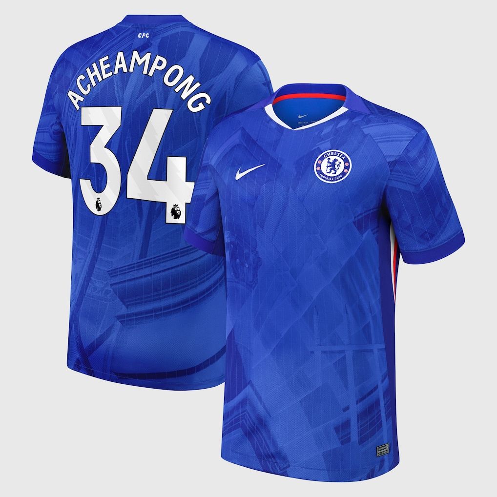 25-26 Chelsea Home ACHEAMPONG 34 Jersey