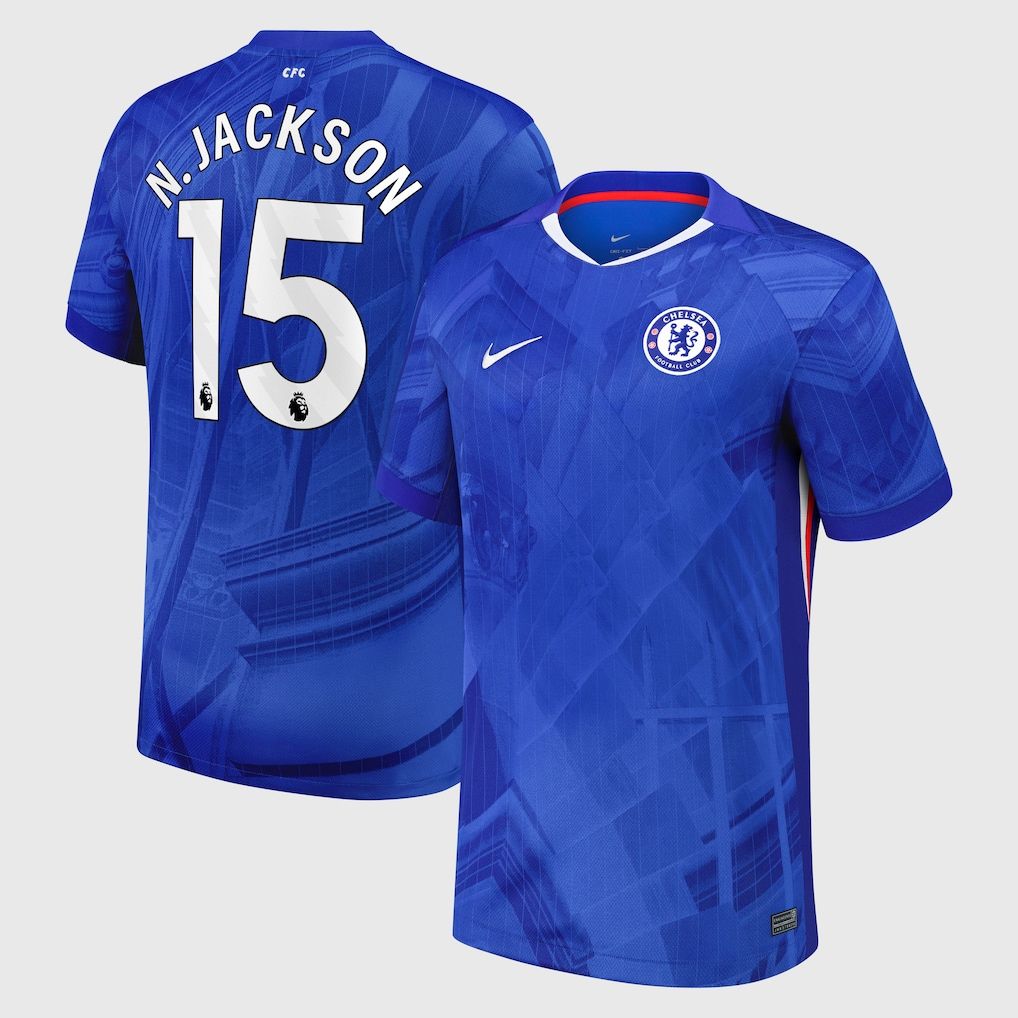 25-26 Chelsea Home N.JACKSON 15 Jersey