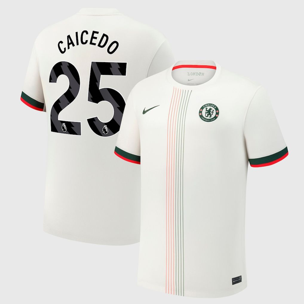25-26 Chelsea Away CAICEDO 25 Jersey