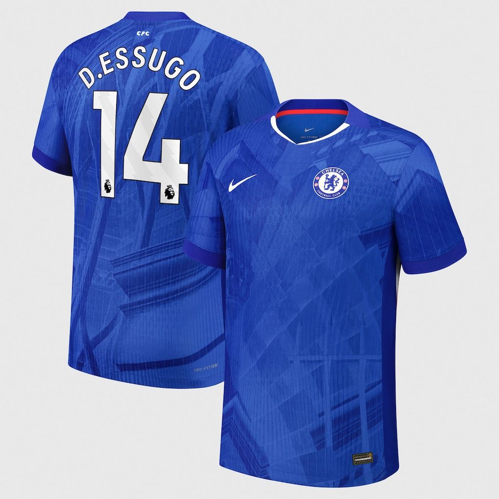 25-26 Chelsea Home D. ESSUGO 14 Authentic Jersey (Player Version)