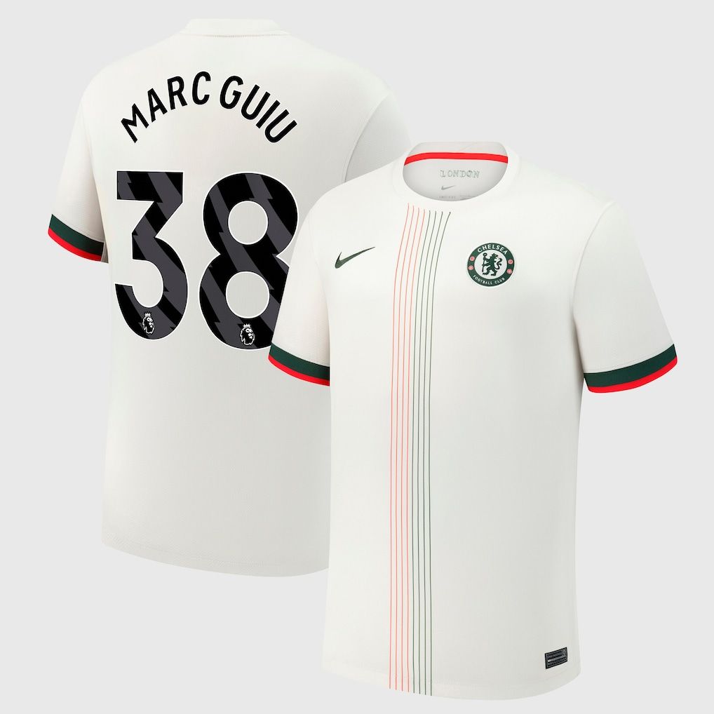 25-26 Chelsea Away MARC GUIU 38 Jersey