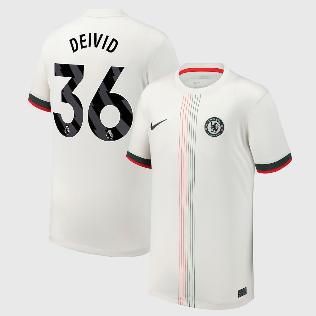 25-26 Chelsea Away DEIVID 36 Authentic Jersey (Player Version)