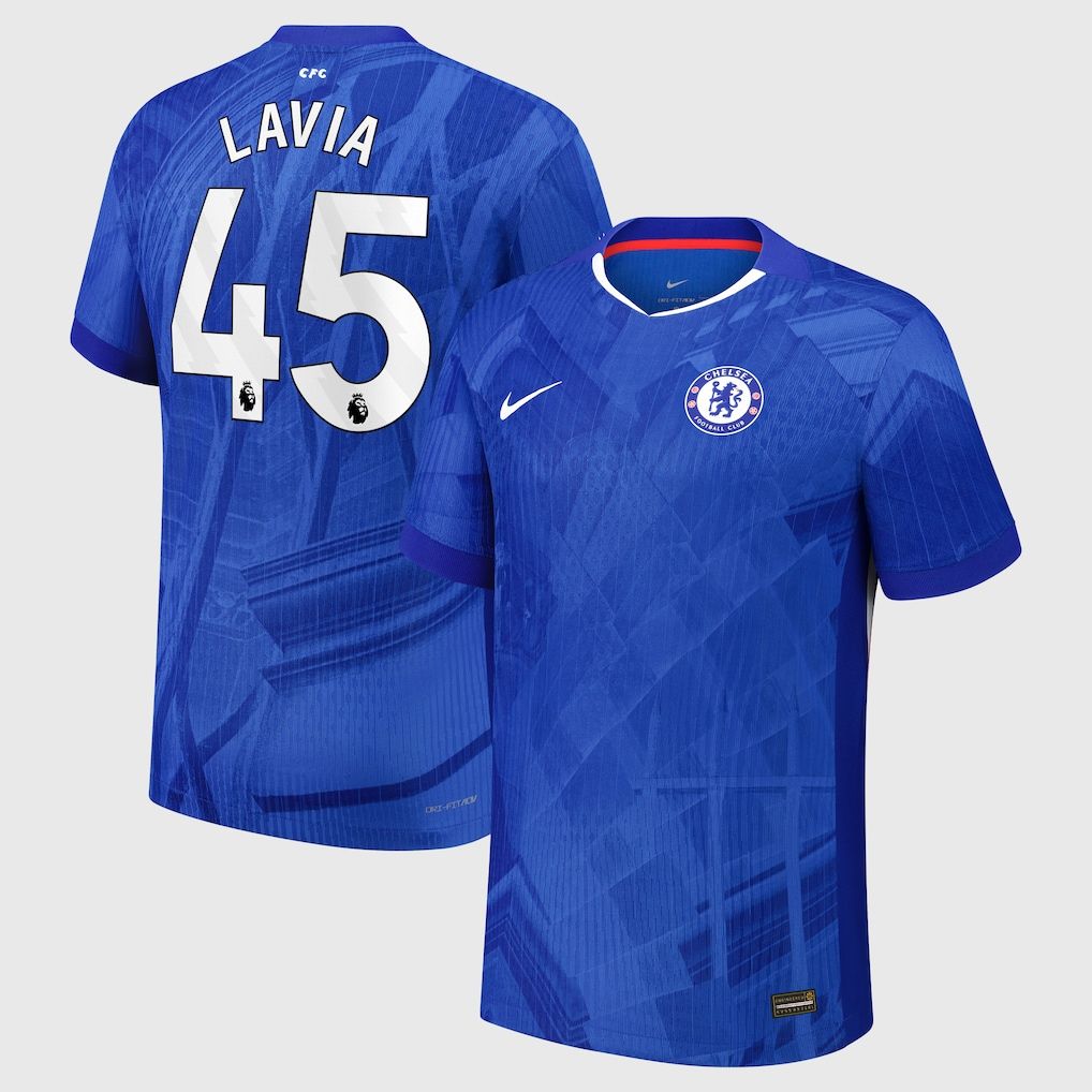 25-26 Chelsea Home LAVIA 45 Authentic Jersey (Player Version)