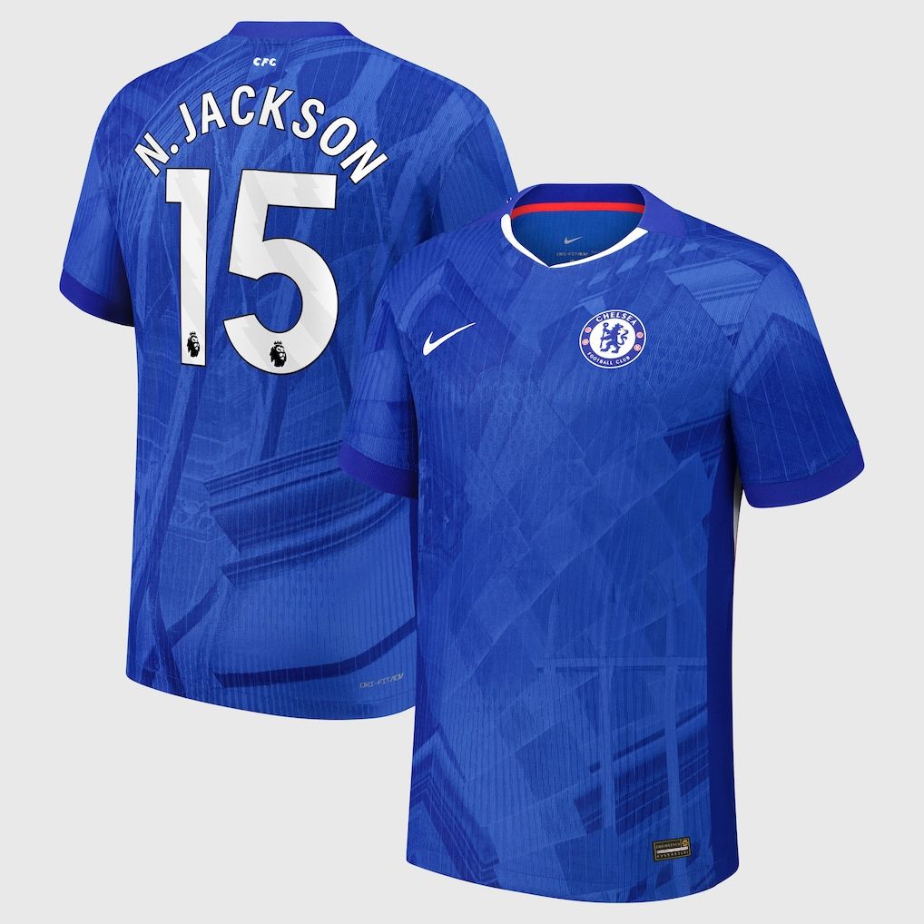 25-26 Chelsea Home N.JACKSON 15 Jersey (Player Version)