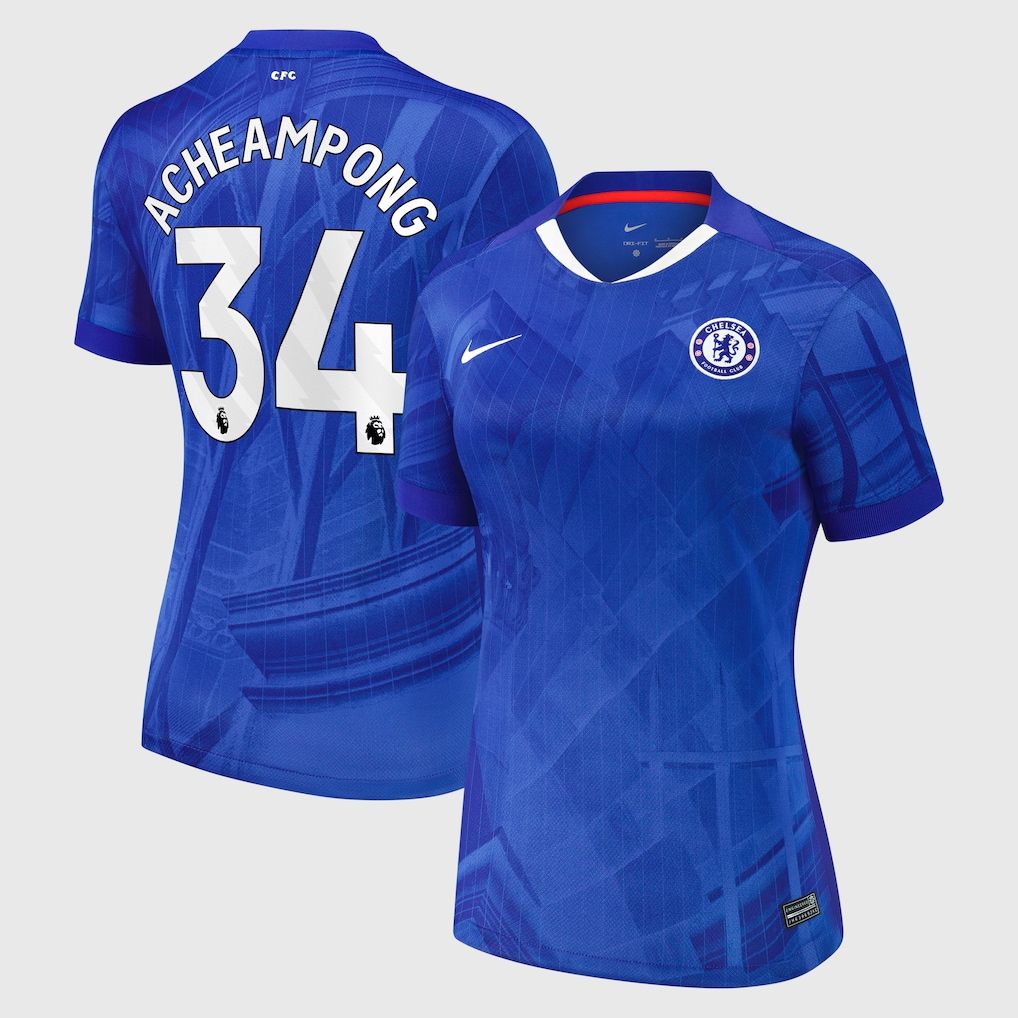 25-26 Chelsea Home ACHEAMPONG 34 Women Jersey
