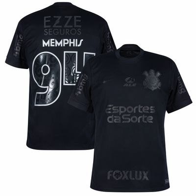 Corinthians Memphis Depay #94 Away Jersey 2024/25  (Full Sponsor)
