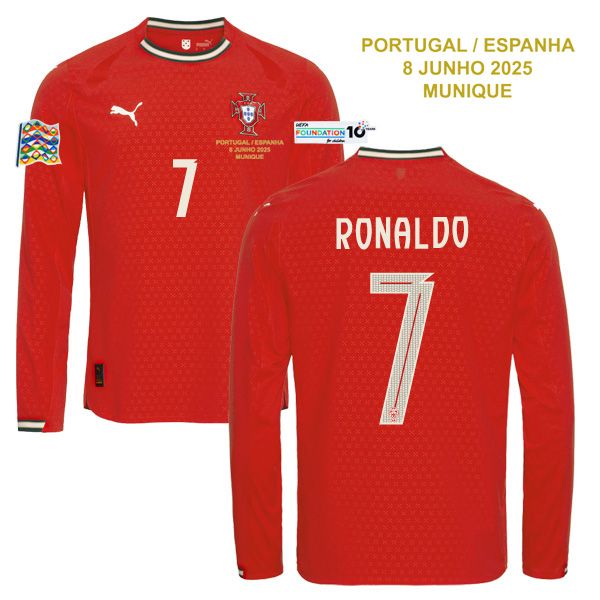 2025 Portugal Home UEFA National League Final LS Ronaldo 7 (Player Version)