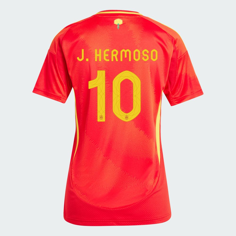 Spain Home J.Hermoso #10 Euro&#39;s 2025 Women&#39;s Jersey