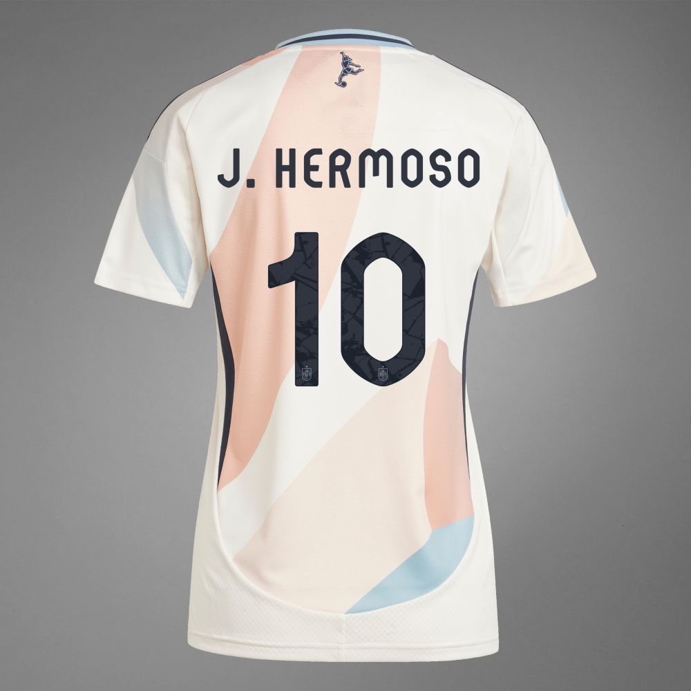 Spain Away J.Hermoso #10 Euro&#39;s 2025 Women&#39;s Jersey