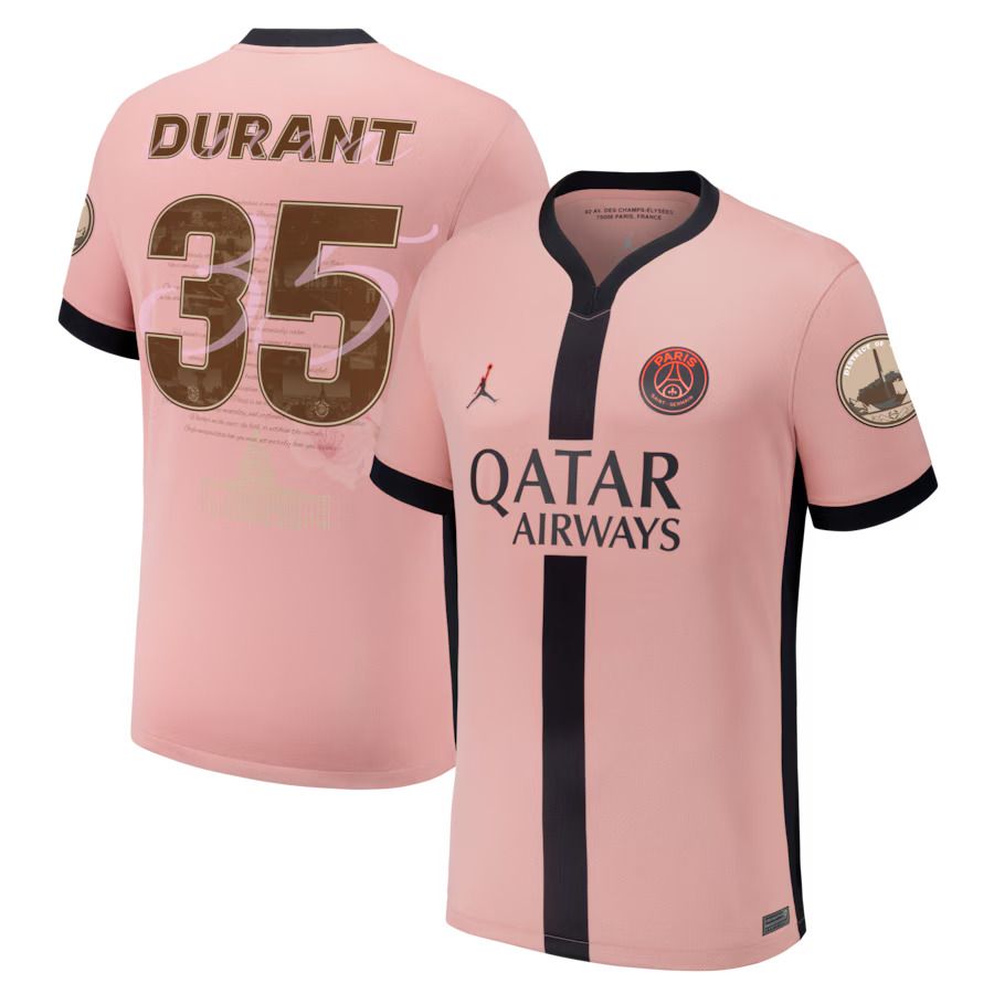 PSG Kevin Durant-35 ‘From D.C. to Paris’ Third Kvaratskhelia 7 Jersey 2024-25