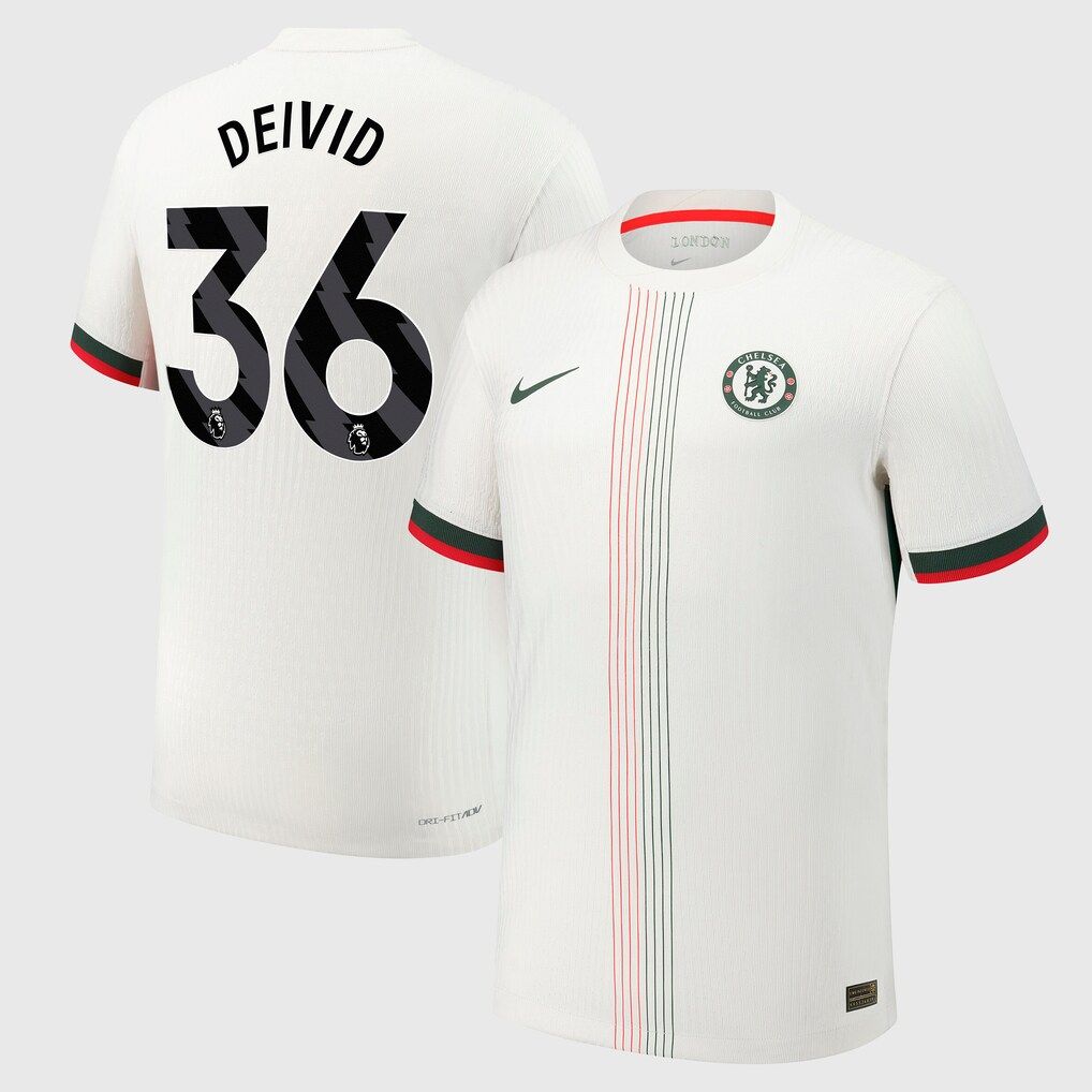 25-26 Chelsea Away DEIVID 36  Jersey (Player Version)