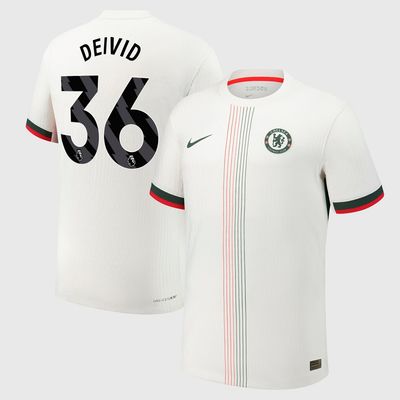 25-26 Chelsea Away DEIVID 36  Jersey (Player Version)