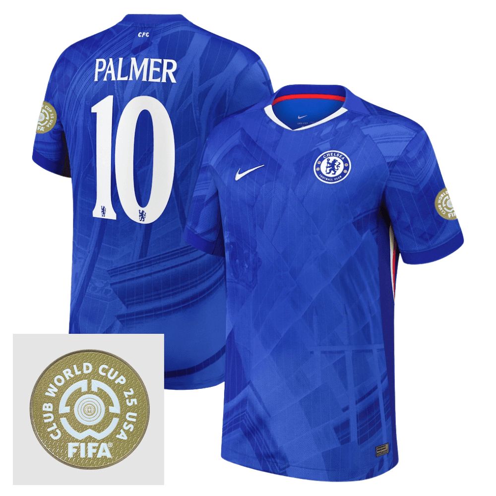 Cole Palmer 10 Chelsea 2025/26 FIFA Club World Cup 25  Patch Home Men Jersey - Blue
