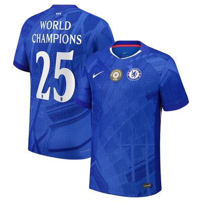 Chelsea Home World Champions 25 with Patch Jersey - Blue 2025/26 (Player Version)