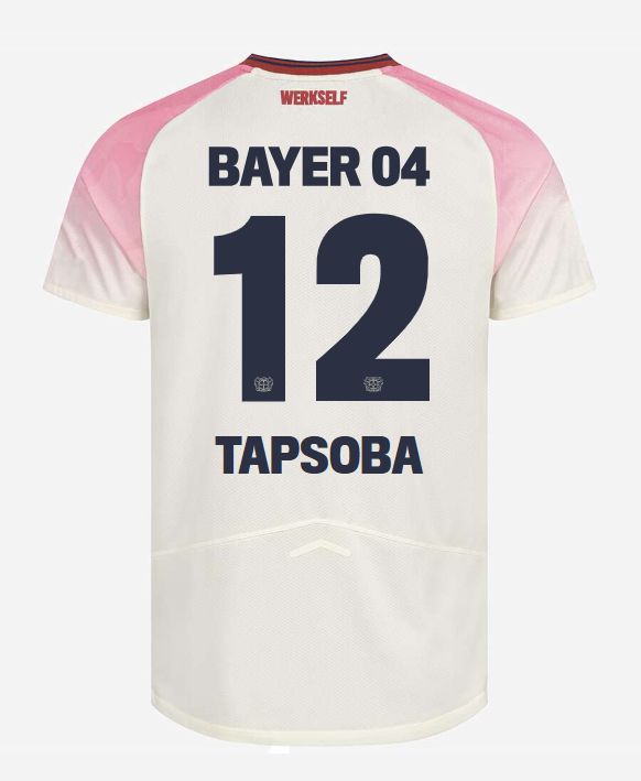 Bayer Leverkusen 04 Away TAPSOBA 12 Jersey 2025/26