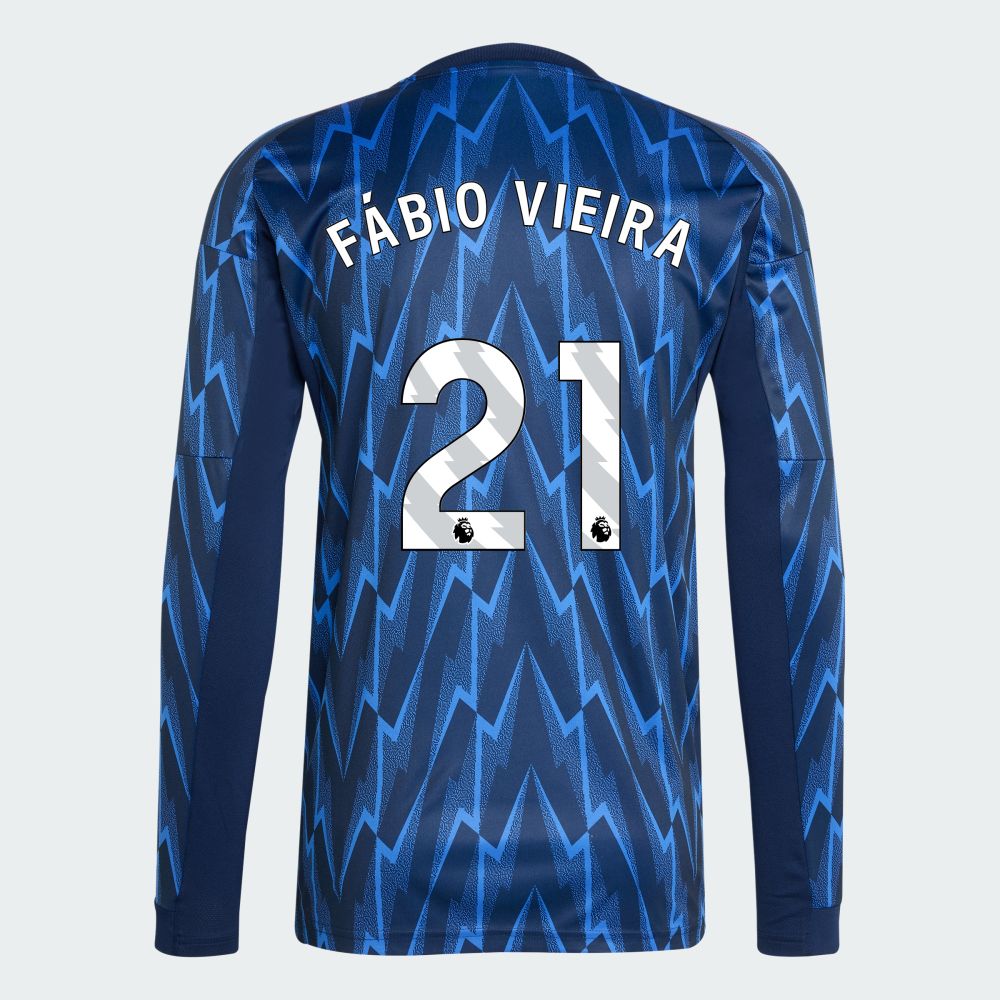 25-26 Arsenal Away FÁBIO VIEIRA 21 Long Sleeve Jersey