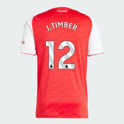 25-26 Arsenal Home J.TIMBER 12 Jersey