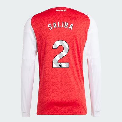 25-26 Arsenal Home SALIBA 2 Long Sleeve Jersey