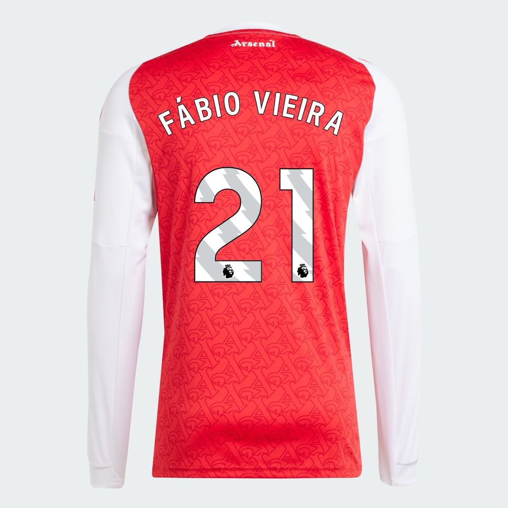 25-26 Arsenal Home FÁBIO VIEIRA 21 Long Sleeve Jersey
