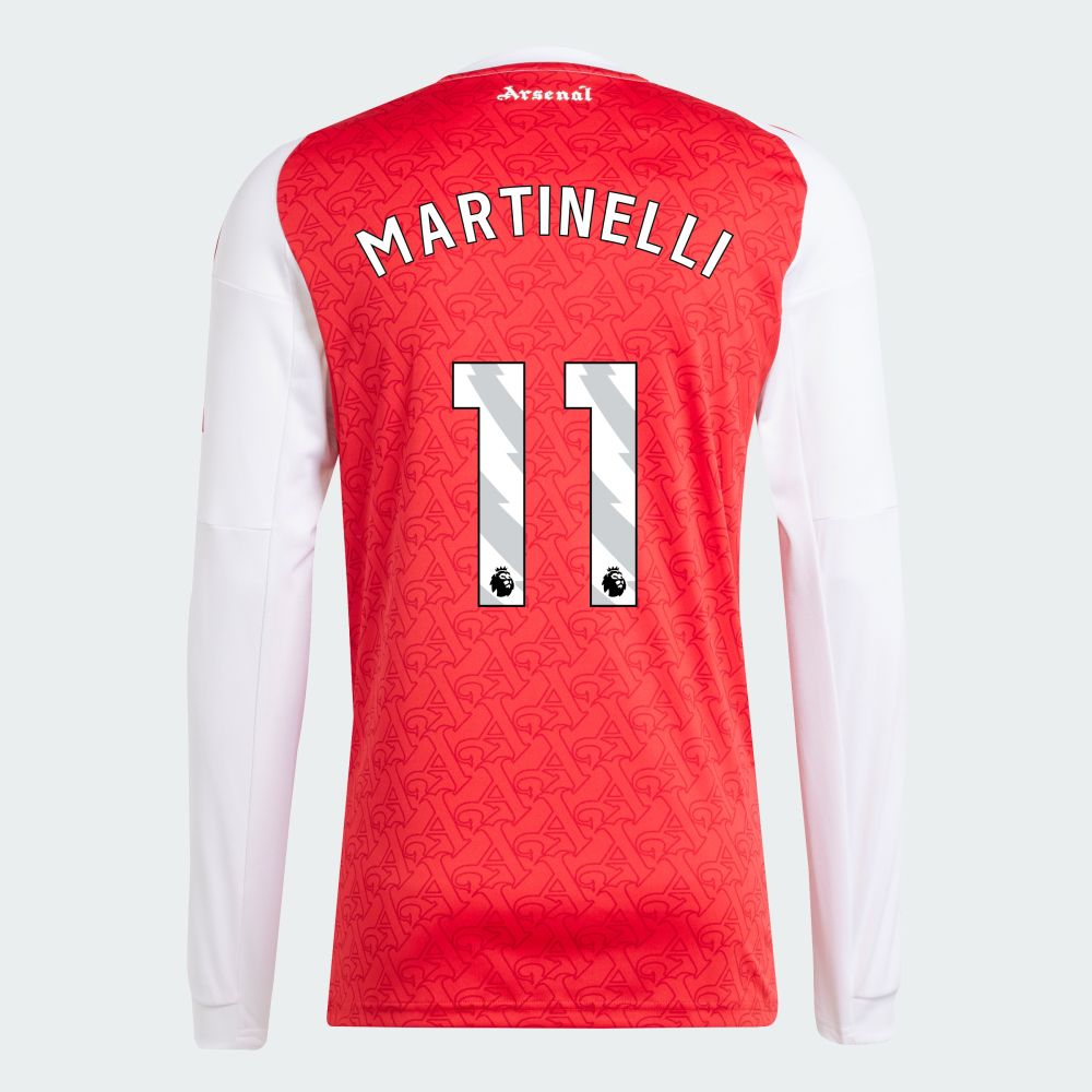 25-26 Arsenal Home MARTINELLI 11 Long Sleeve Jersey