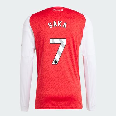 25-26 Arsenal Home SAKA 7 Long Sleeve Jersey