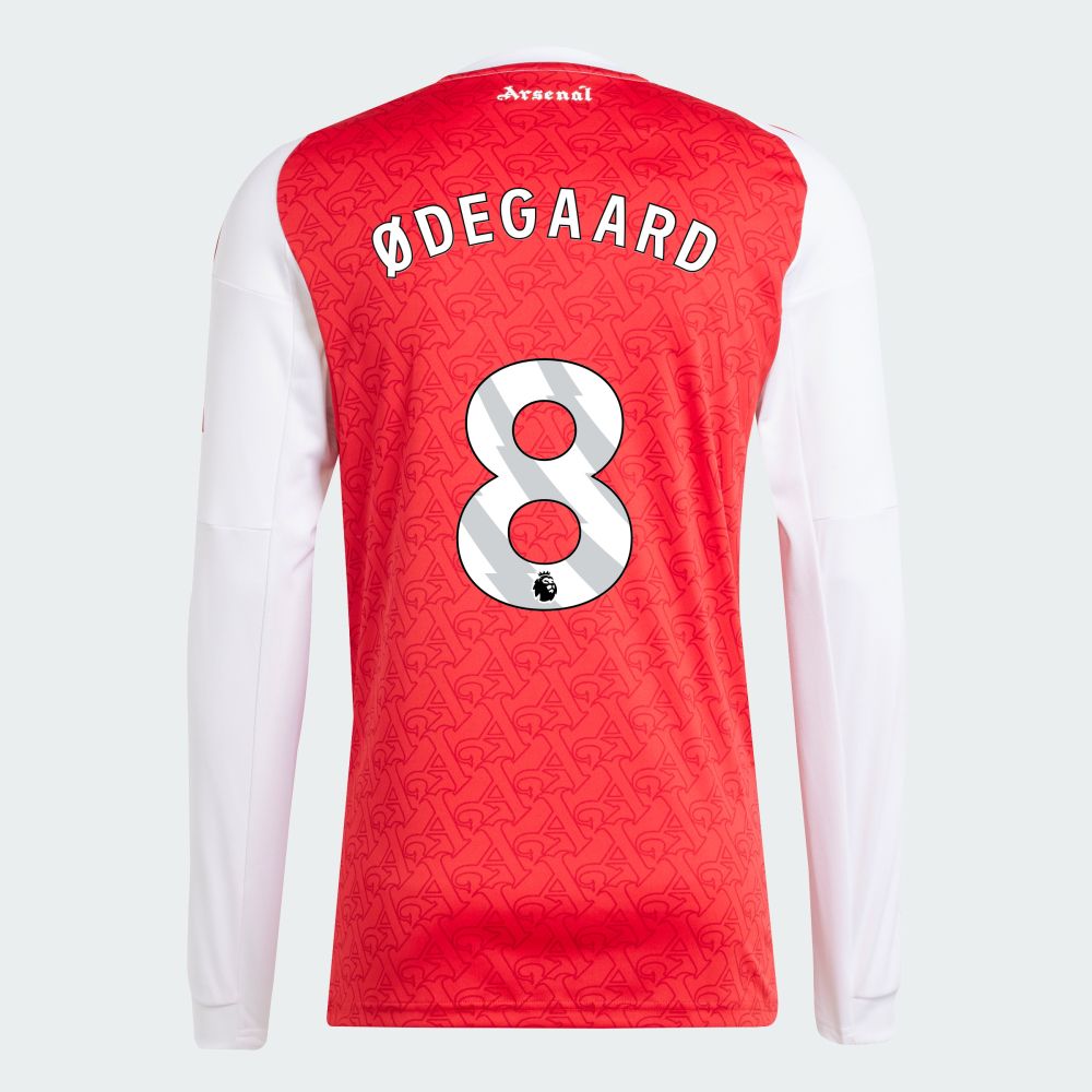25-26 Arsenal Home ØDEGAARD 8 Long Sleeve Jersey