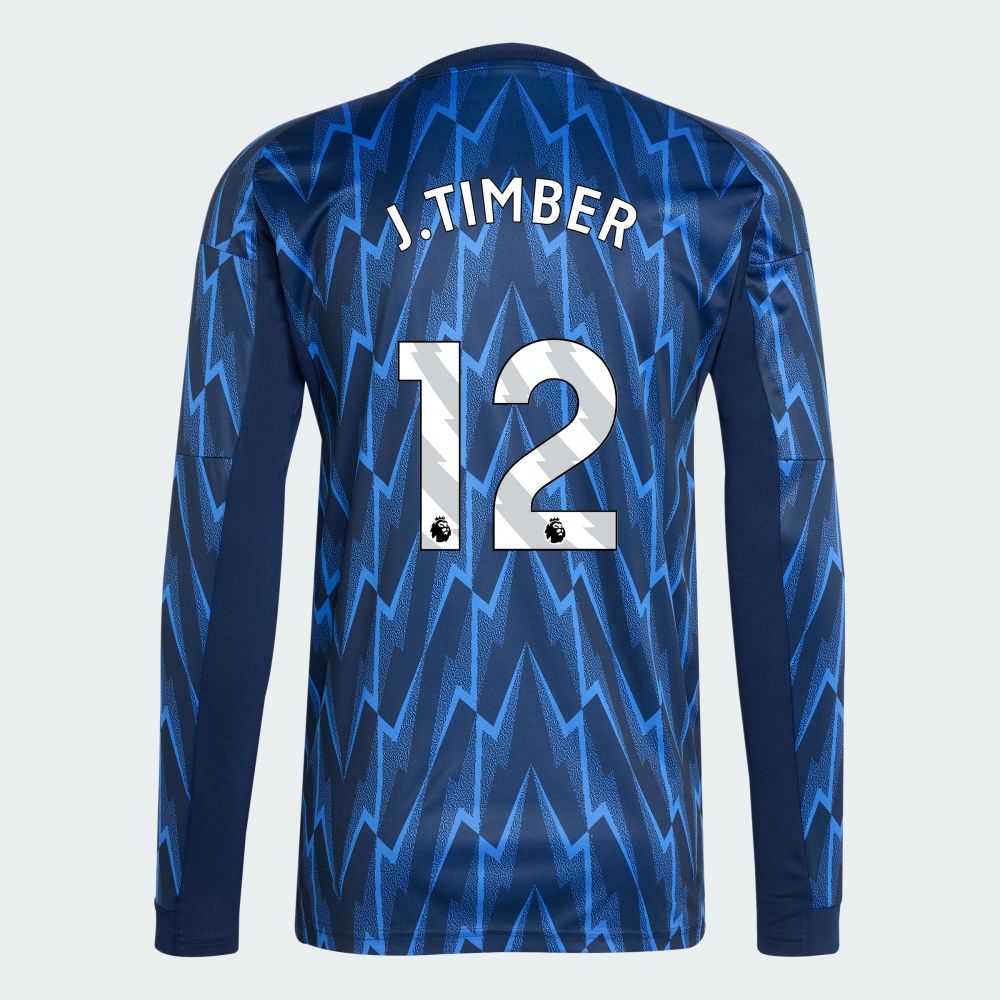 25-26 Arsenal Away J.TIMBER 12 Long Sleeve Jersey