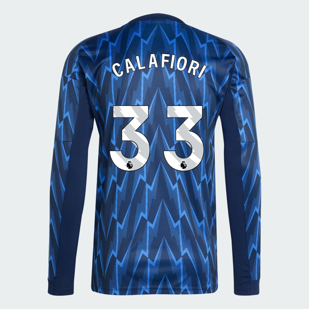 25-26 Arsenal Away CALAFIORI 33 Long Sleeve Jersey