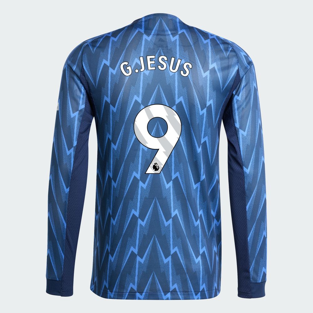 25-26 Arsenal Away G.JESUS 9 Long Sleeve Jersey (Player Version)