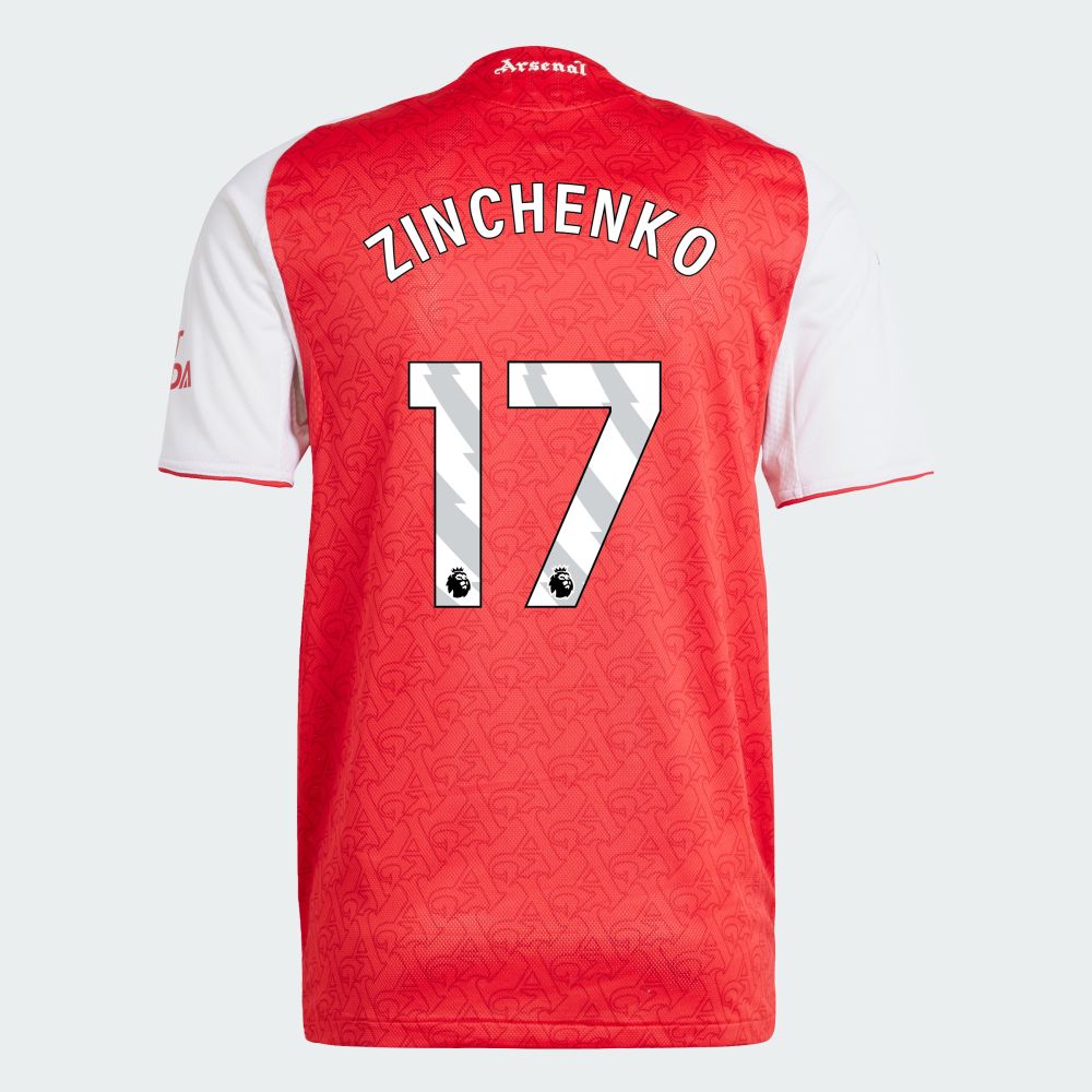 25-26 Arsenal Home ZINCHENKO 17 Jersey (Player Version)