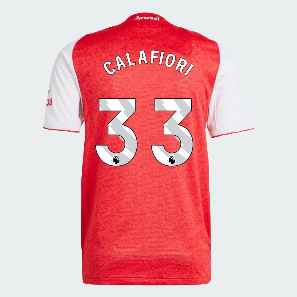 25-26 Arsenal Home CALAFIORI 33 Jersey (Player Version)