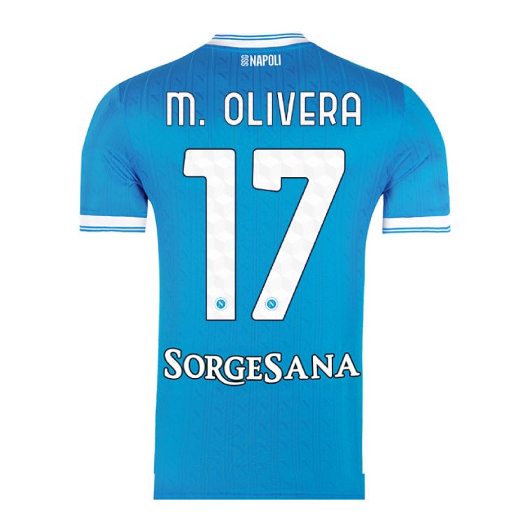 25-26 Napoli Home M. OLIVERA 17 Jersey