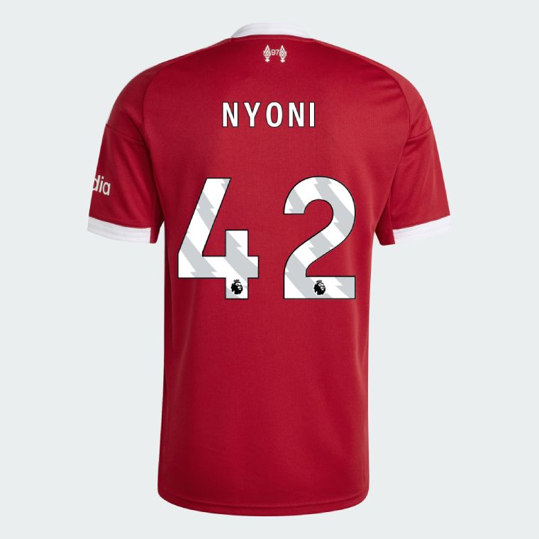 25-26 Liverpool Home NYONI 42 Jersey