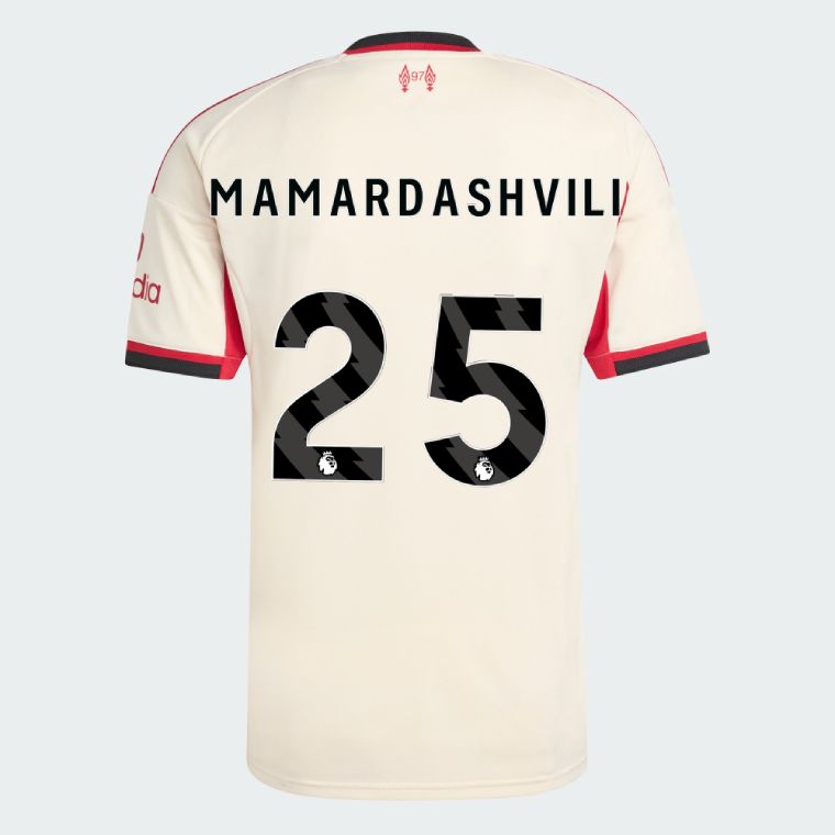 25-26 Liverpool Away MAMARDASHVILI 25 Jersey