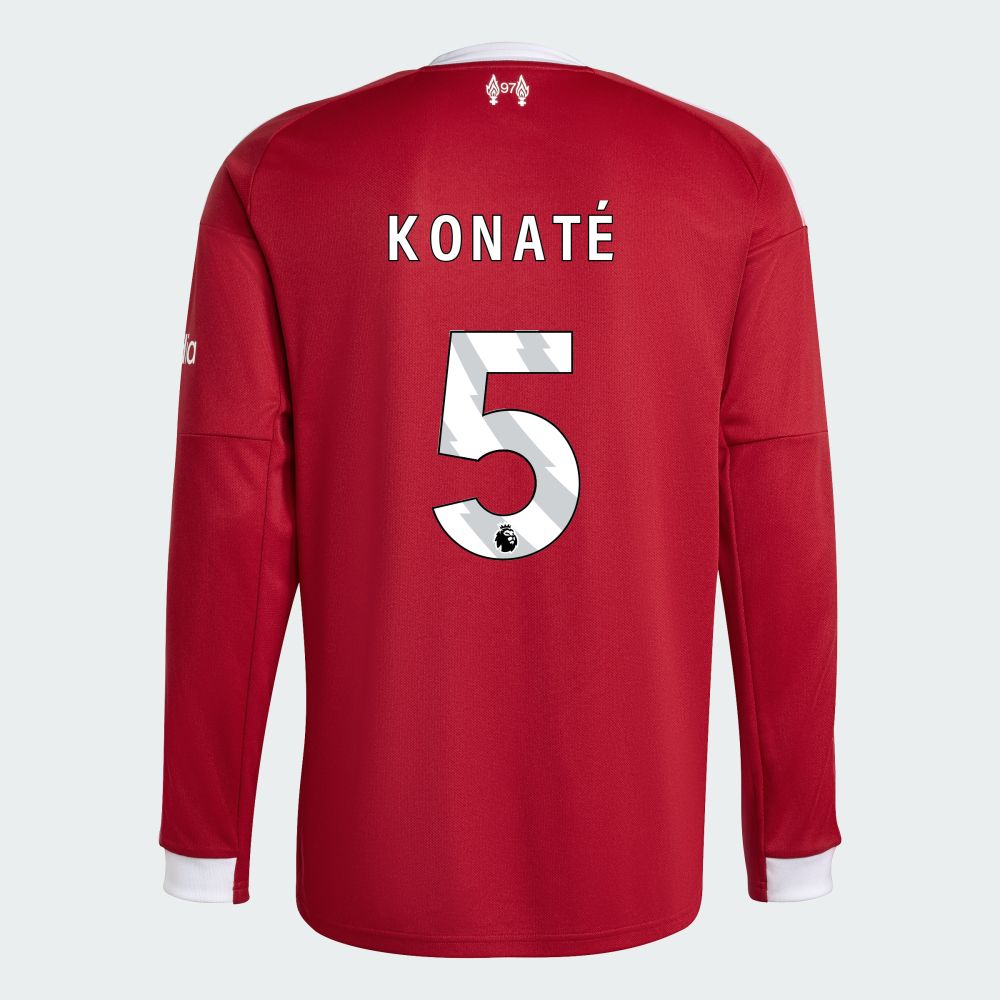 25-26 Liverpool Home KONATÉ 5 Long Sleeve Jersey