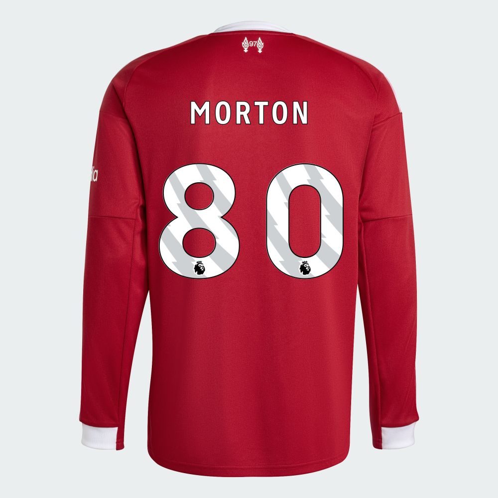 25-26 Liverpool Home MORTON 80 Long Sleeve Jersey