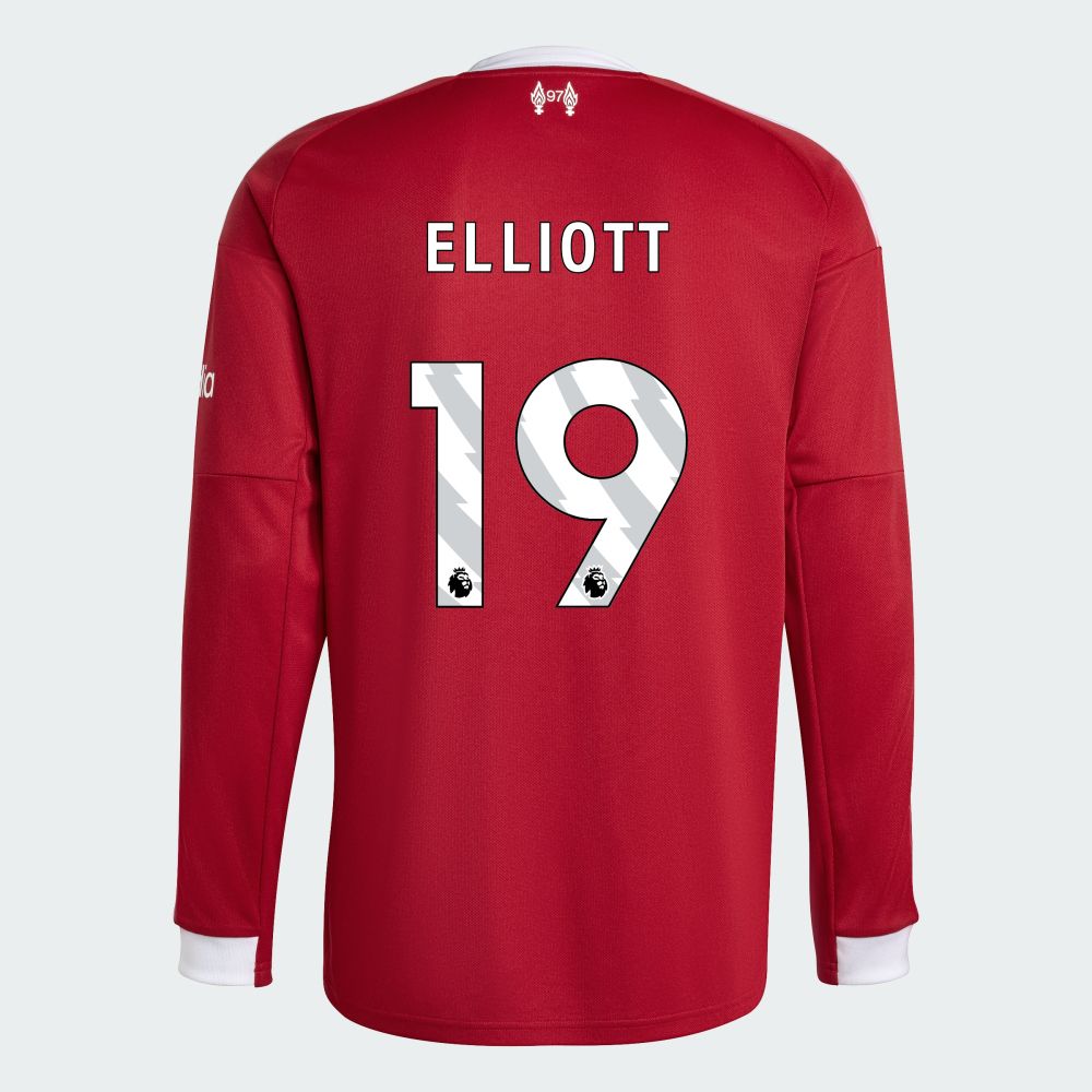 25-26 Liverpool Home ELLIOTT 19 Long Sleeve Jersey