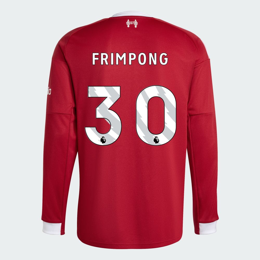 25-26 Liverpool Home FRIMPONG 30 Long Sleeve Jersey