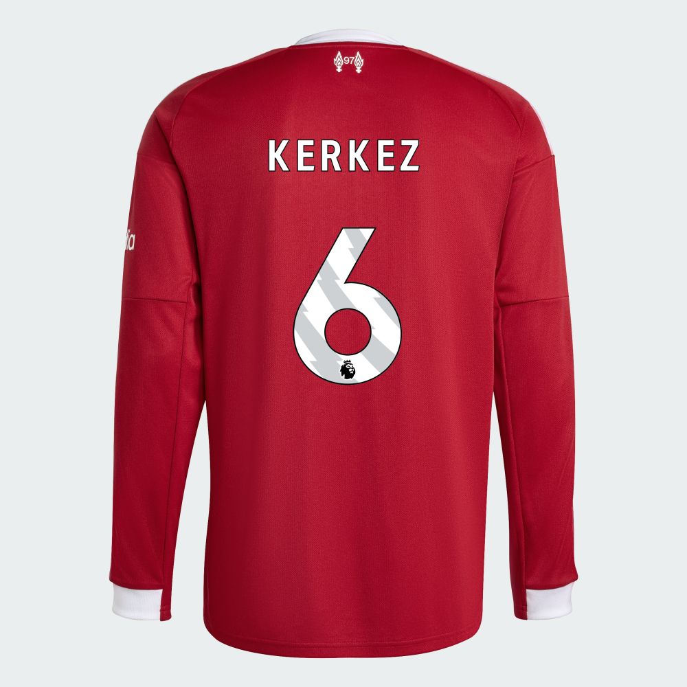 25-26 Liverpool Home KERKEZ 6 Long Sleeve Jersey