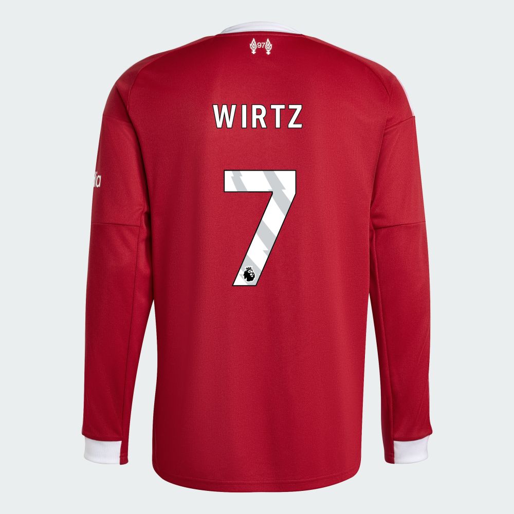 25-26 Liverpool Home WIRTZ 7 Long Sleeve Jersey