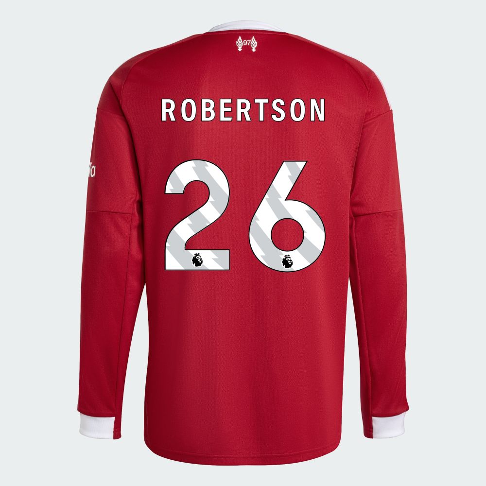 25-26 Liverpool Home ROBERTSON 26 Long Sleeve Jersey
