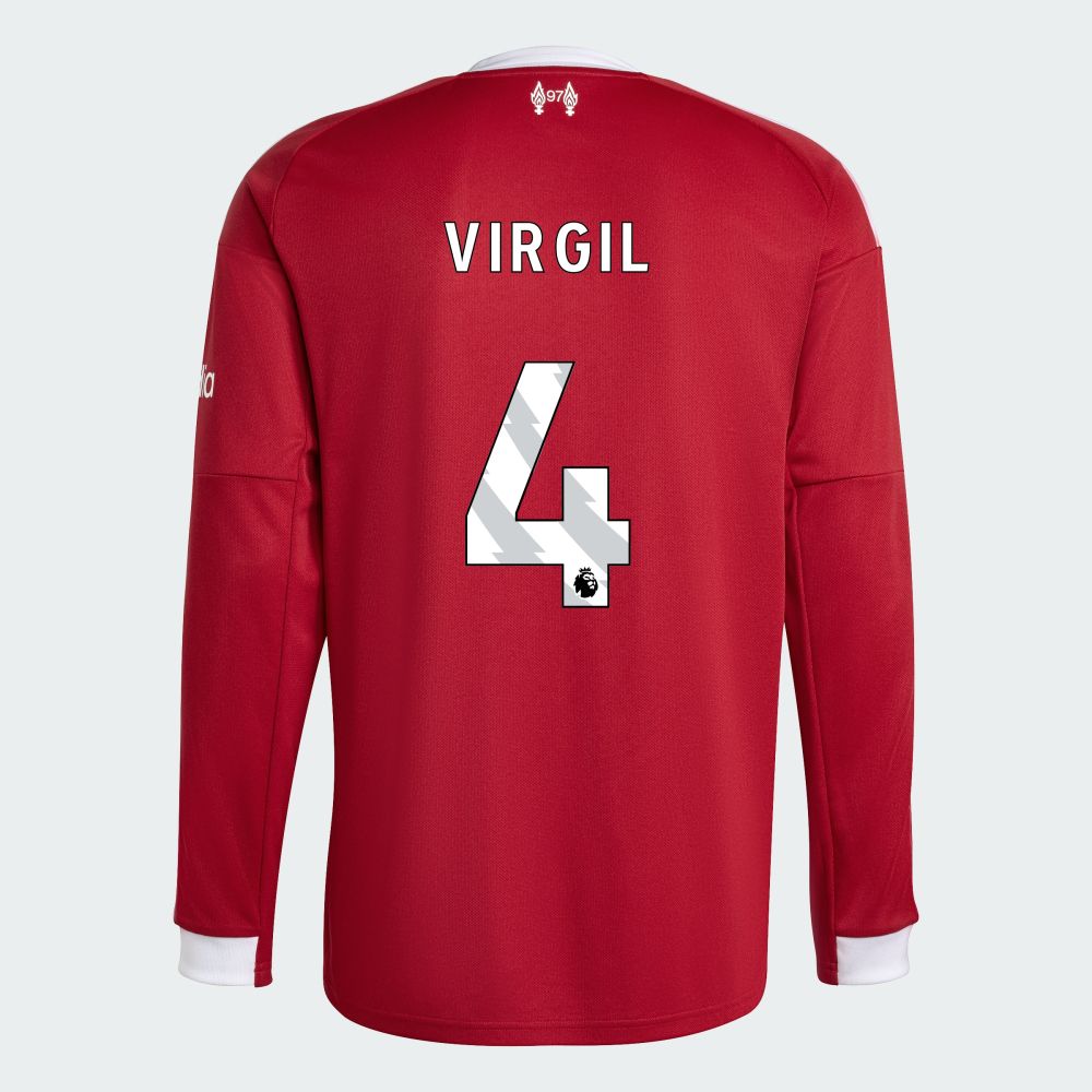 25-26 Liverpool Home VIRGIL 4 Long Sleeve Jersey